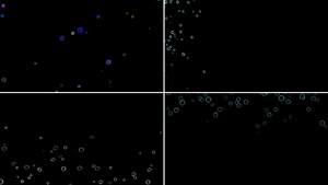 一组漂浮气泡粒子动画112秒视频