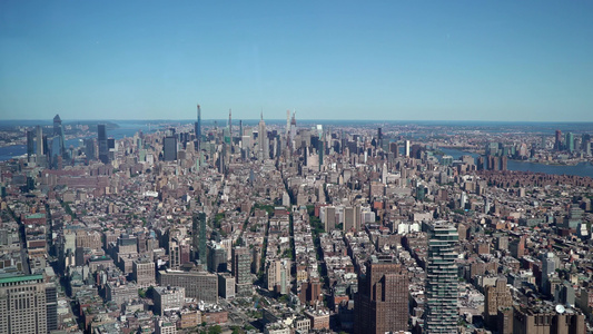 纽约市曼哈顿中城的塔楼视频