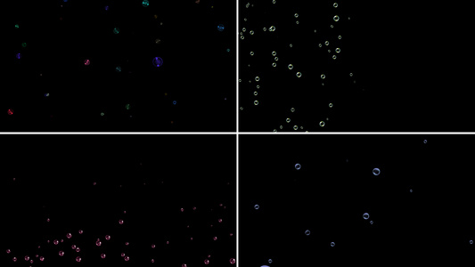 一组漂浮气泡粒子动画2视频
