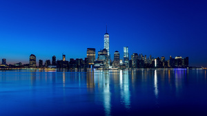 美国纽约曼哈顿天际线15秒视频