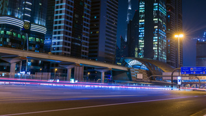 迪拜交通和摩天大楼10秒视频