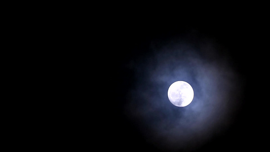 夜空和云传播的月亮2长夜通宵视频