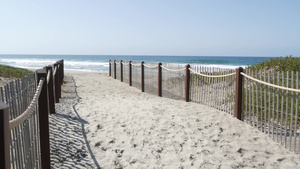 在海滩加利福尼亚海岸线美国的夏天波浪太平洋沿岸海边13秒视频