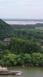 江苏镇江焦山景区风光定慧寺视频