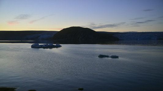 格陵兰海峡冰川和峡湾视频