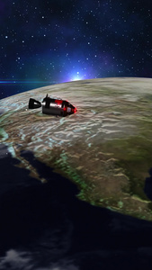神州飞船对接背景素材宇宙飞船视频