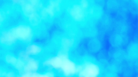 水蓝色抽象模糊五颜六色的叶子花树在花园里视频