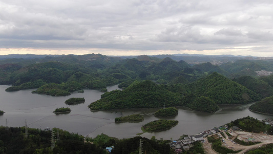 贵州贵阳阿哈湖4A景区航拍[懒鬼]视频