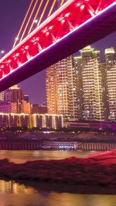 航拍延时重庆渝中CBD城市建筑长江夜景重庆旅游宣传片视频