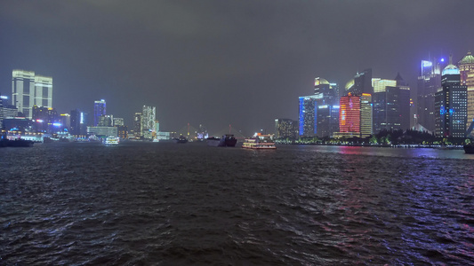 上海浦江两岸夜景视频