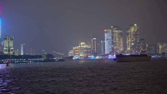 上海浦江两岸夜景视频