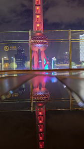 上海东方明珠夜景视频