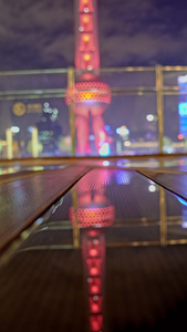 上海东方明珠夜景视频