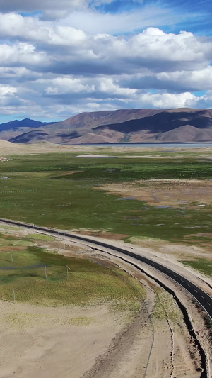 航拍西藏阿里地区公路219国道高海拔59秒视频