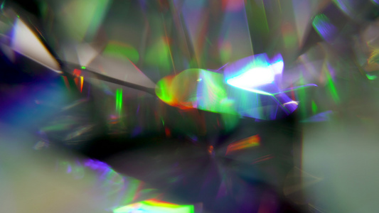 钻石彩虹棱晶纹理视频