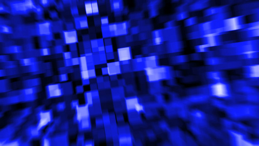 平方抽象运动背景蓝蓝色视频
