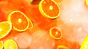 橙汁饮料背景素材59秒视频
