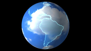 数字全球世界地图和技术研究发展分析天气和云20秒视频