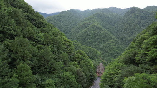 祖国大好河山山川蓝天白云自然风景航拍视频