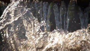 弗朗切州的瀑布细节12秒视频