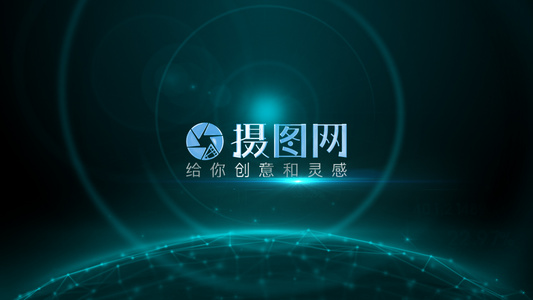 动感科技LOGO标题动画视频