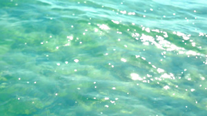 海水表面的纯净水面12秒视频