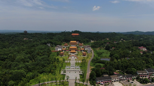 湖南常德桃花源5A景区桃川万寿宫视频