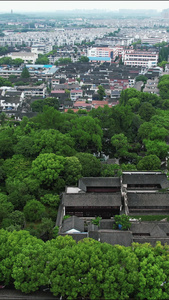 江苏苏州城市风光竖屏航拍视频