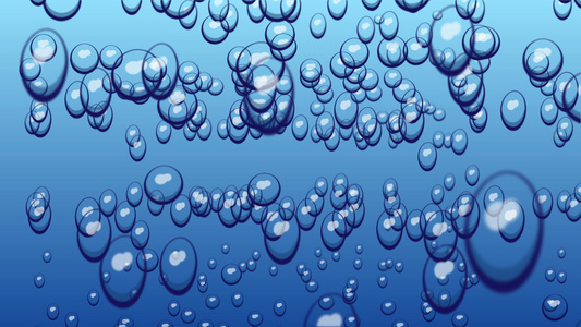 水中的抽象气泡4k视频
