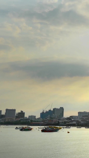 泰国海景天光朝阳延时自然风光20秒视频