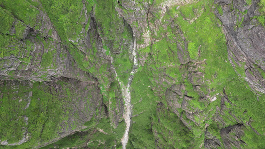 航拍湖北神农架神农谷景区风光视频