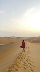 沙漠中的女孩视频