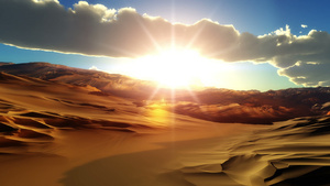 飞过沙漠日落21秒视频