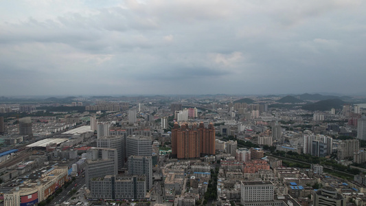 江苏徐州城市大景航拍视频