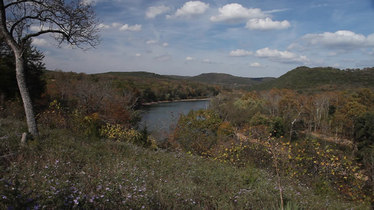 Arkansas的河边景象视频