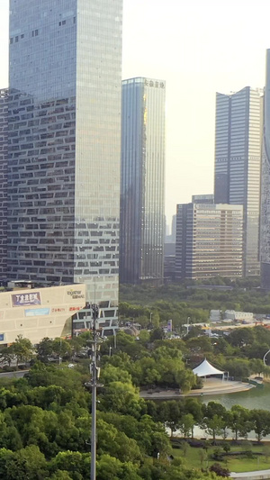 合肥政务区中心建筑群航拍城市建筑航拍23秒视频