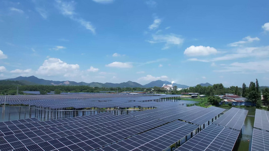 光伏太阳能板清洁能源视频