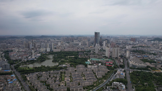 江苏徐州城市大景航拍视频