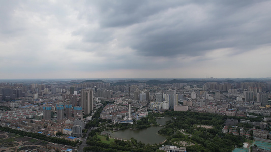 江苏徐州城市大景航拍视频