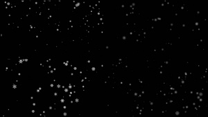 一组平安夜圣诞节冬季唯美雪花飘落动画72秒视频