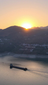 5A景区长江三峡巴东巫峡日落延时西陵峡视频