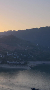 5A景区长江三峡巴东巫峡日落延时西陵峡视频