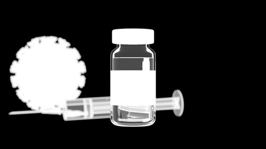 疫苗和注射器视频