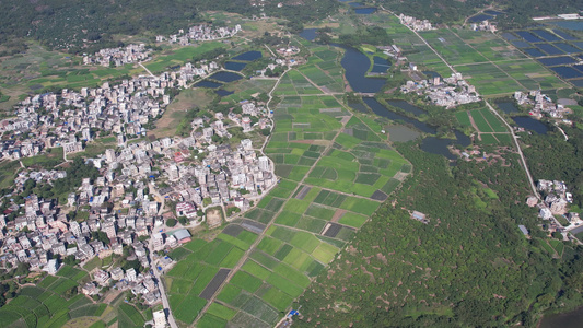 乡村自然风光航拍视频