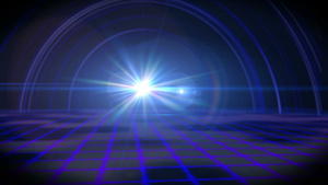 未来地面光线灯隧道16秒视频