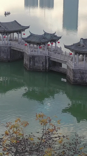 广东潮州广济桥古建筑潮州古城32秒视频