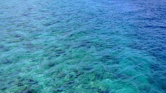 沙巴附近的水蓝海和干净的沙滩背景让海岸海滩野生生物视频