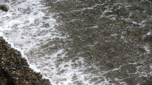 海浪顶视图慢动视频