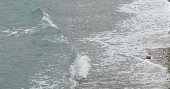 海浪顶部视图视频