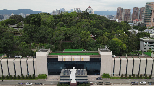 航拍福建福州于山风景区视频